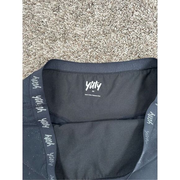 Yitty Fabletics Spotlight Shaping High Waist Short Shimmered Black Plus Size 2X - Picture 5 of 10